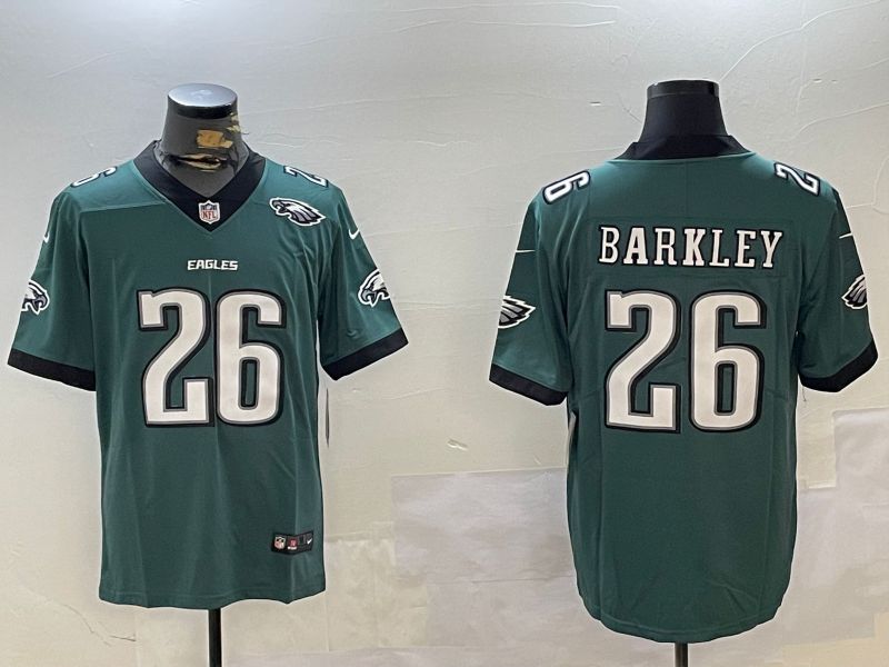 Men Philadelphia Eagles #26 Barkley Green Second generation 2024 Nike Limited NFL Jersey style 2->philadelphia eagles->NFL Jersey